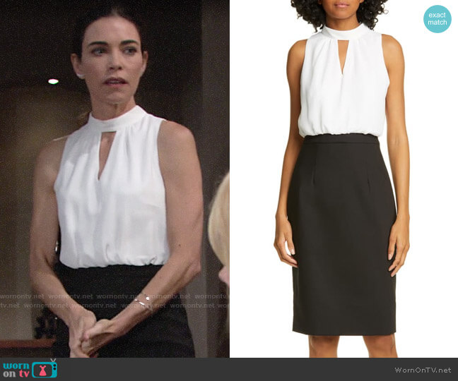 Ted Baker Naimeyd Dress worn by Victoria Newman (Amelia Heinle) on The Young and the Restless