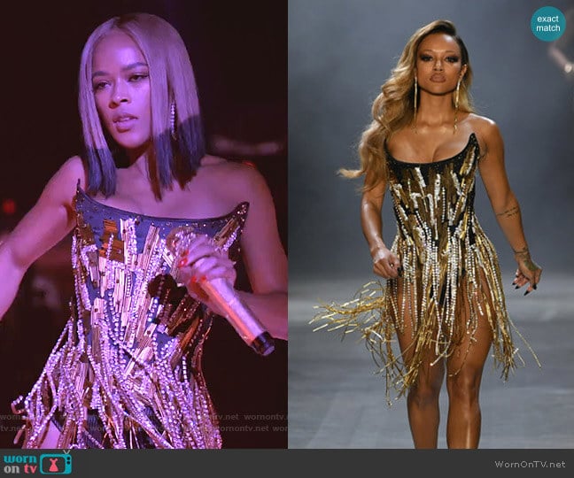 Runway Spring 2019 Collection by The Blonds worn by Tiana Brown (Serayah McNeill) on Empire