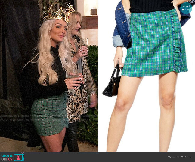 Topshop Check Frill Miniskirt worn by Lindsey on The Hills New Beginnings