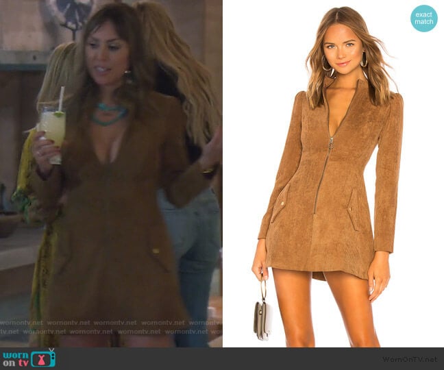 Noah Corduroy Dress by Tularosa worn by Kelly Dodd on The Real Housewives of Orange County