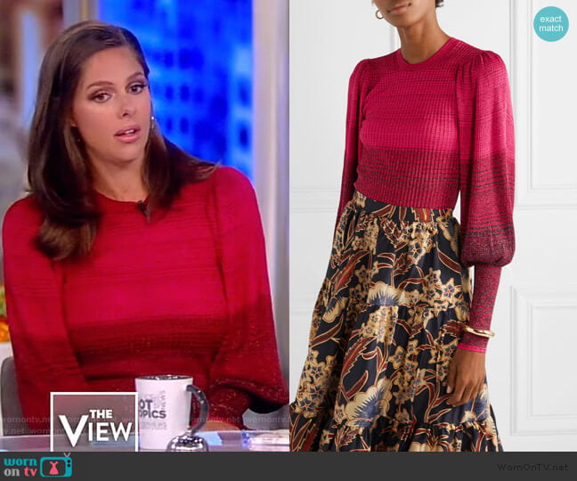 Dax Pullover by Ulla Johnson worn by Abby Huntsman on The View