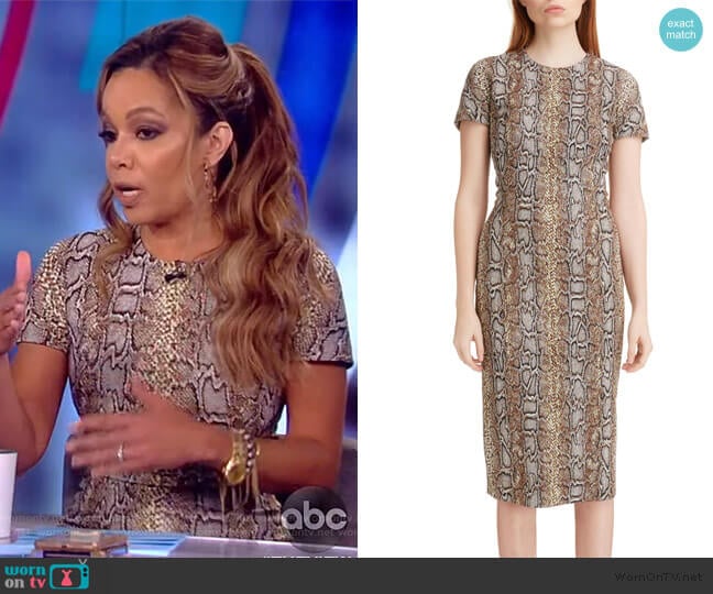 WornOnTV: Sunny’s snake print sheath dress on The View | Sunny Hostin ...