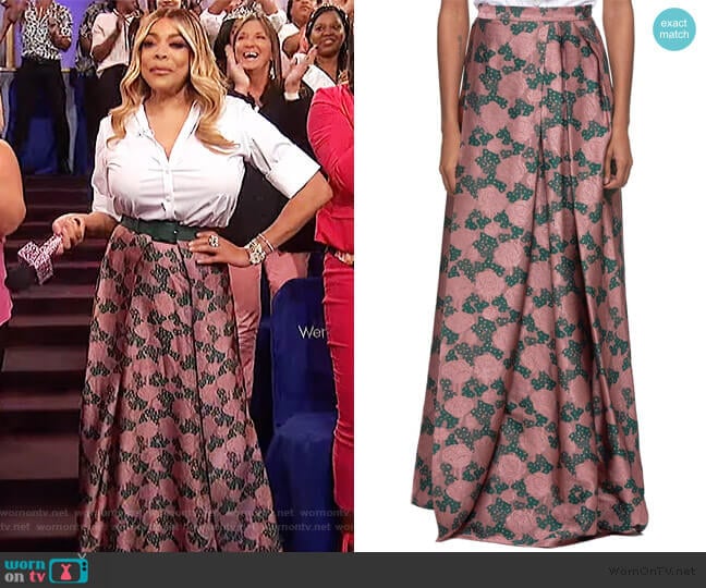 Floral Skirt by Vivienne Westwood worn by Wendy Williams on The Wendy Williams Show