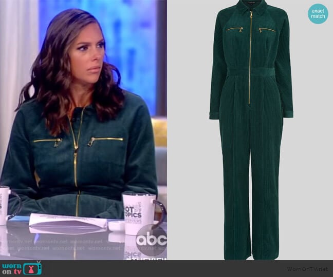 Corduroy Jumpsuit by Whistles worn by Abby Huntsman on The View