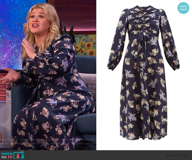 Sabotage Floral Dress by Zimmermann worn by Kelly Clarkson on The Kelly Clarkson Show