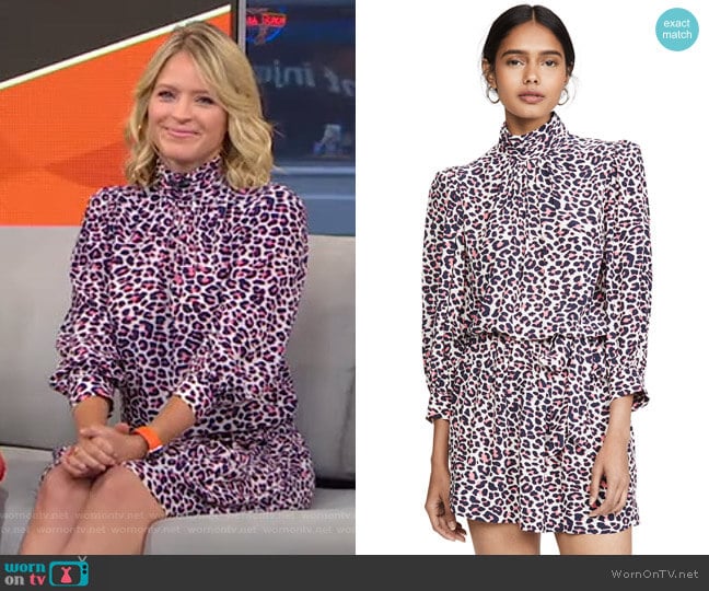 Rivali Print Le Dress by Zadig & Voltaire worn by Sara Haines on Good Morning America