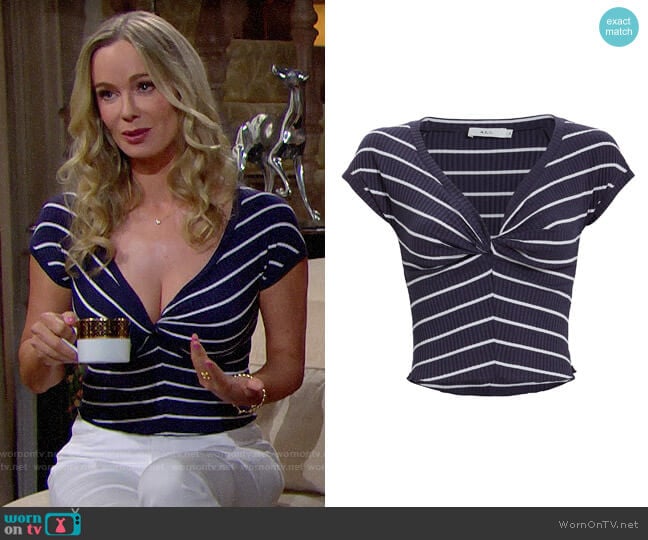 A.L.C. Sabina Top worn by Donna Logan (Jennifer Gareis) on The Bold and the Beautiful