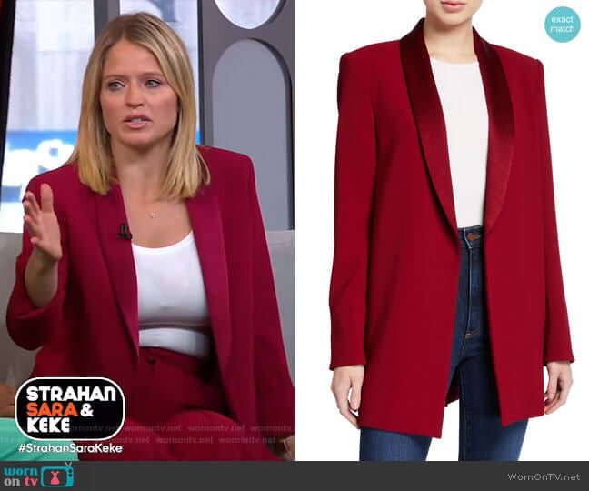 Jace Oversized Blazer by Alice + Olivia worn by Sara Haines on Good Morning America