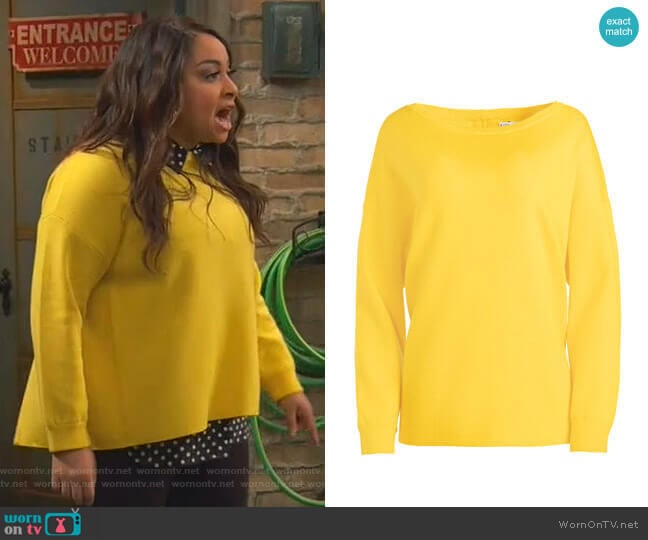 Marmont Sweater by Alice + Olivia worn by Raven Baxter (Raven-Symoné) on Ravens Home