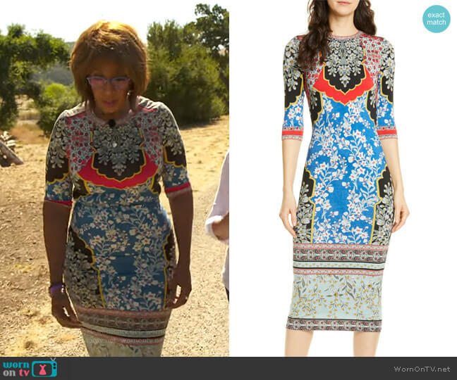 Delora Dress by Alice + Olivia worn by Gayle King on CBS Mornings