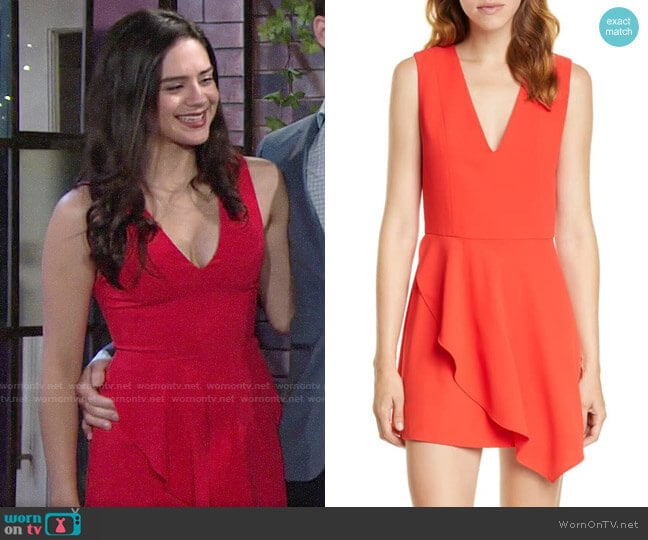 Alice + Olivia Callie Dress worn by Lola Rosales (Sasha Calle) on The Young and the Restless