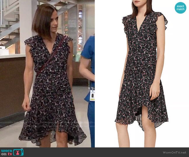 All Saints Caris Dress worn by Hayden Barnes (Rebecca Budig) on General Hospital