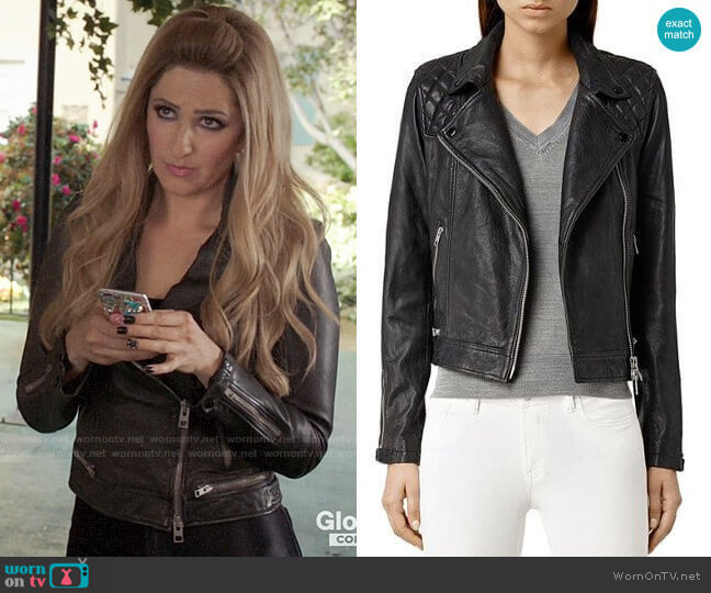 All Saints Conroy Jacket worn by Bad Janet on The Good Place