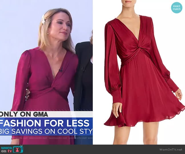 Claire Dress by Bardot worn by Amy Robach on Good Morning America