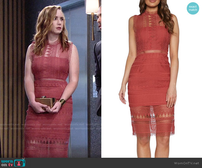 Bardot Moroccan Rose Mariana Dress worn by Mariah Copeland (Camryn Grimes) on The Young and the Restless