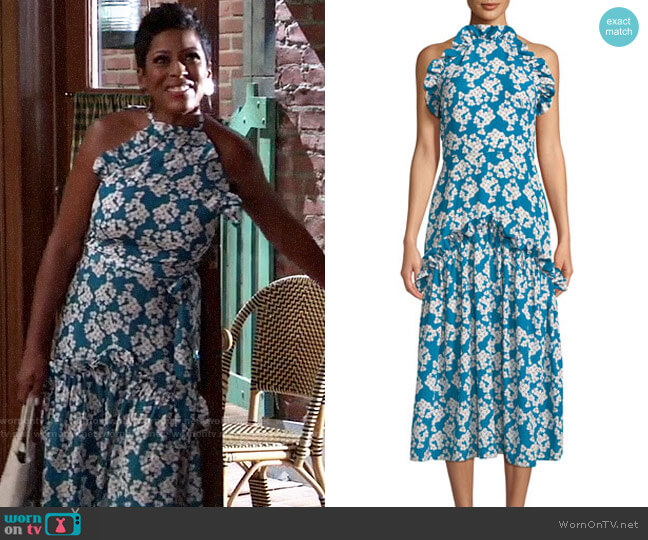 Borgo de Nor Dora Dress worn by Tamron Hall on General Hospital