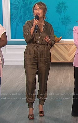 Carrie’s satin jumpit on The Talk