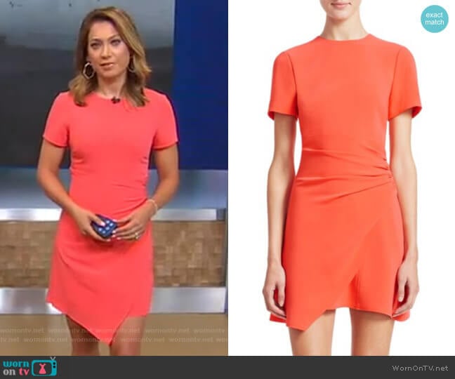 Imogen Wrap Dress by Cinq a Sept worn by Ginger Zee on Good Morning America