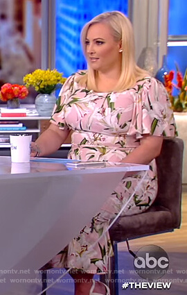 Meghan’s pink floral dress on The View