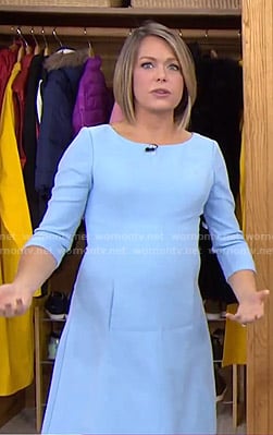 Dylan’s light blue a-line dress on Today