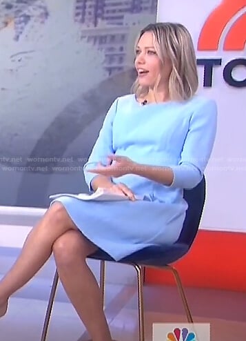 Dylan’s light blue a-line dress on Today