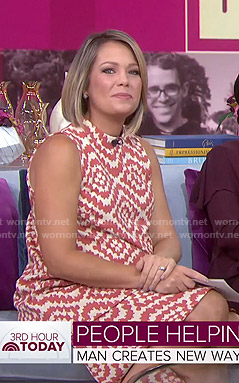 Dylan’s printed mock neck maternity dress on Today