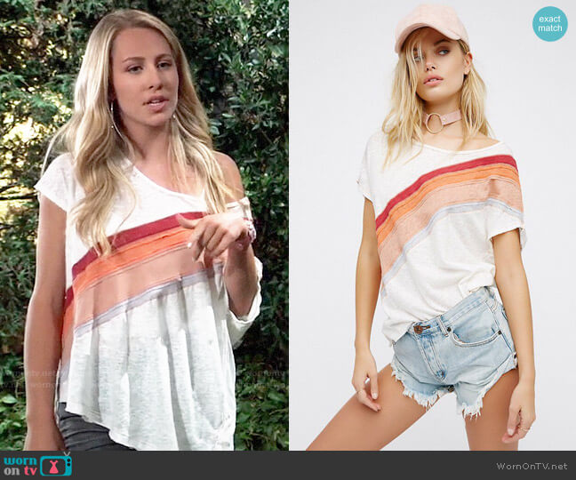 Free People We the Free Thien Tee worn by Josslyn Jacks (Eden McCoy) on General Hospital