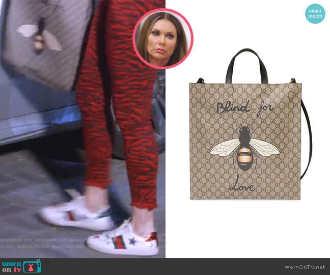 bee print soft gg supreme tote