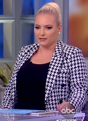 Meghan’s houndstooth double breasted blazer on The View