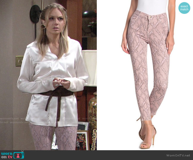 J Brand Adder Alana Jeans worn by Abby Newman (Melissa Ordway) on The Young & the Restless