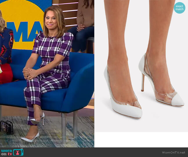 Romy PVC Pumps by Jimmy Choo  worn by Ginger Zee on Good Morning America