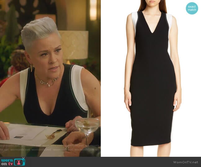 Avellino Sheath Dress by Judith & Charles worn by Christine Elise (Christine Elise) on BH90210