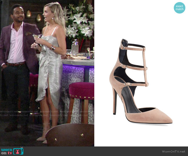 Kendall + Kylie Alisha Tiered Ankle Strap Pump worn by Abby Newman (Melissa Ordway) on The Young and the Restless