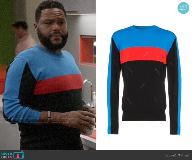 Kenzo Block Colour Striped Sweater worn by Andre Johnson (Anthony Anderson) on Black-ish