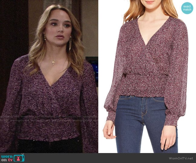 Parker Matilda Top worn by Summer Newman (Hunter King) on The Young and the Restless