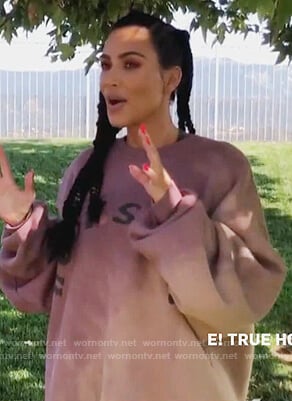 Kim's Holy Spirit dye sweater on Keeping Up with the Kardashians