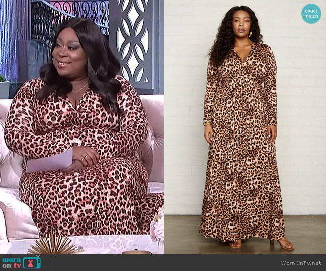 WornOnTV: Loni’s leopard print maxi dress on The Real | Loni Love ...