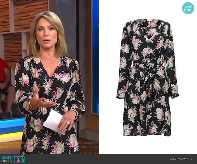 Floral Dress by Rebecca Taylor worn by Amy Robach on Good Morning America