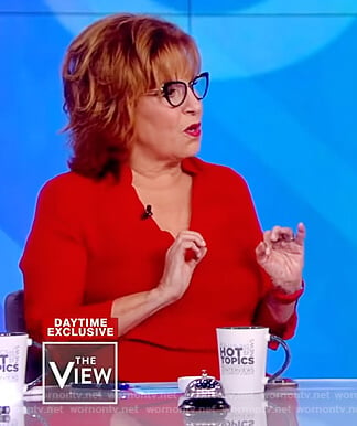 Joy’s red blouse on The View