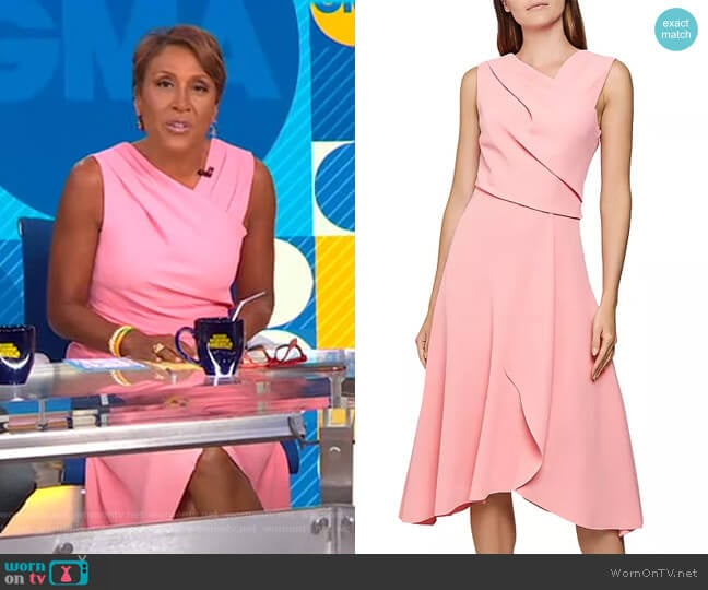 Marling Dress by Reiss worn by Robin Roberts on Good Morning America