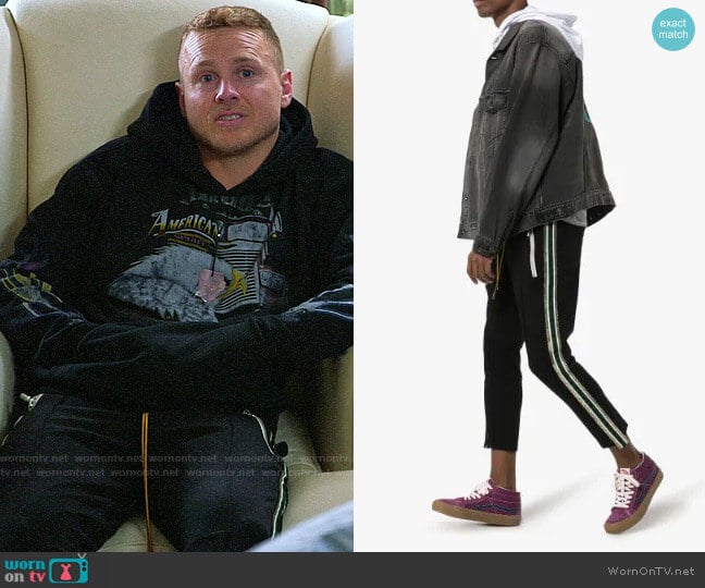 Rhude Tuxedo Stripe Trousers worn by Spencer Pratt (Spencer Pratt) on The Hills New Beginnings