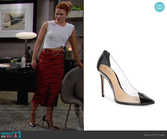 Schutz Cendi Pumps worn by Sally Spectra (Courtney Hope) on The Bold and the Beautiful