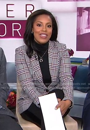 Sheinelle’s grey plaid blazer on Today