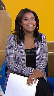 Sheinelle’s grey plaid blazer on Today