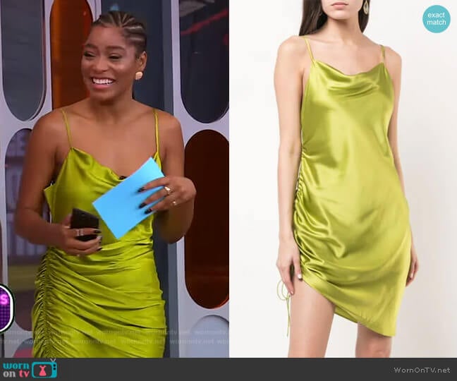 Astrid Dress by Cinq a Sept worn by Keke Palmer on Good Morning America