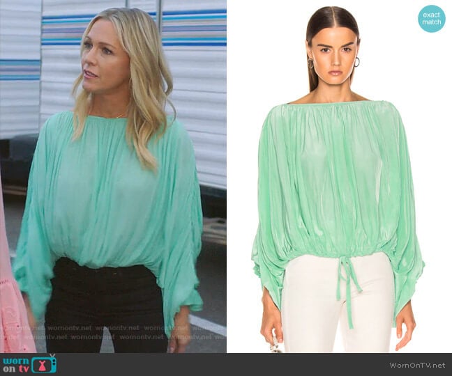 Butterfly Blouse by Smythe worn by Jennie Garth (Jennie Garth) on BH90210