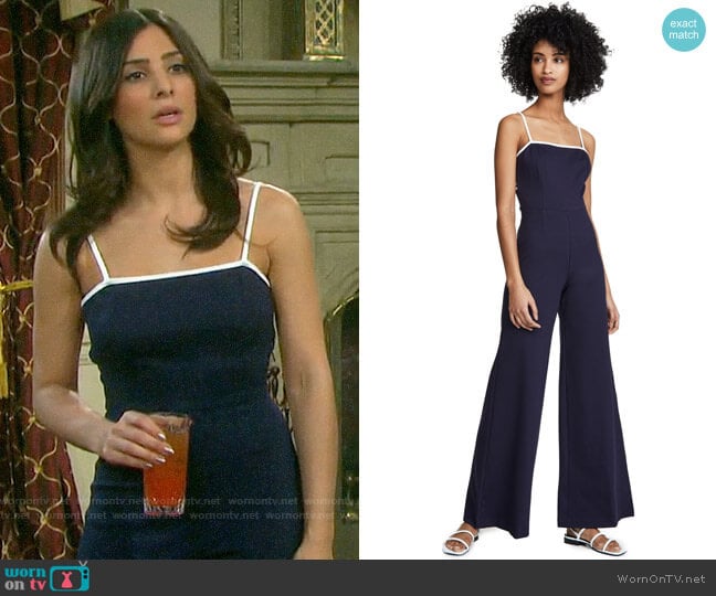 Staud Twilo Jumpsuit worn by Gabi Hernandez (Camila Banus) on Days of our Lives