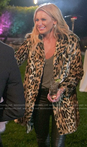 Stephanie's leopard fur coat on The Hills New Beginnings