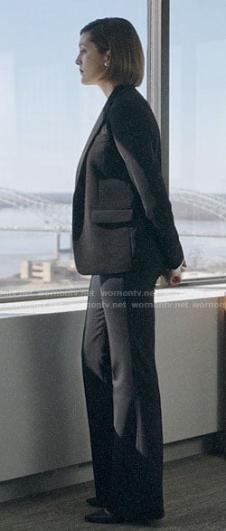 Sydney's black suit on Bluff City Law