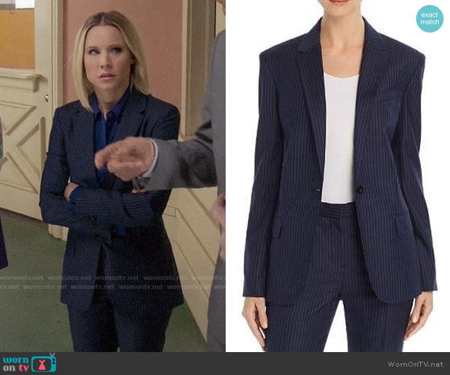 Theory Staple Wool Blazer worn by Eleanor Shellstrop (Kristen Bell) on The Good Place